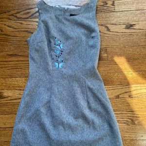 Size Small Gray Embroidered Dress by Candy Rocket
